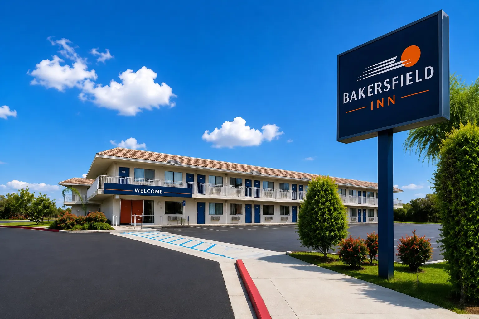 Exterior of the Bakersfield Inn
