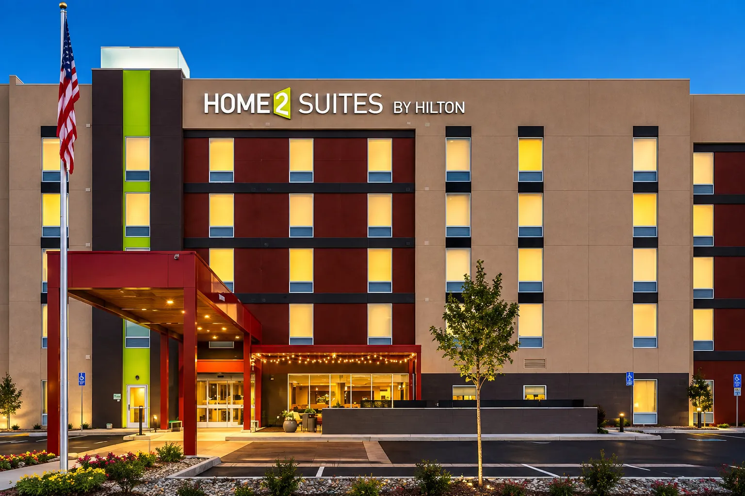 Exterior of the home 2 suites in bakersfield