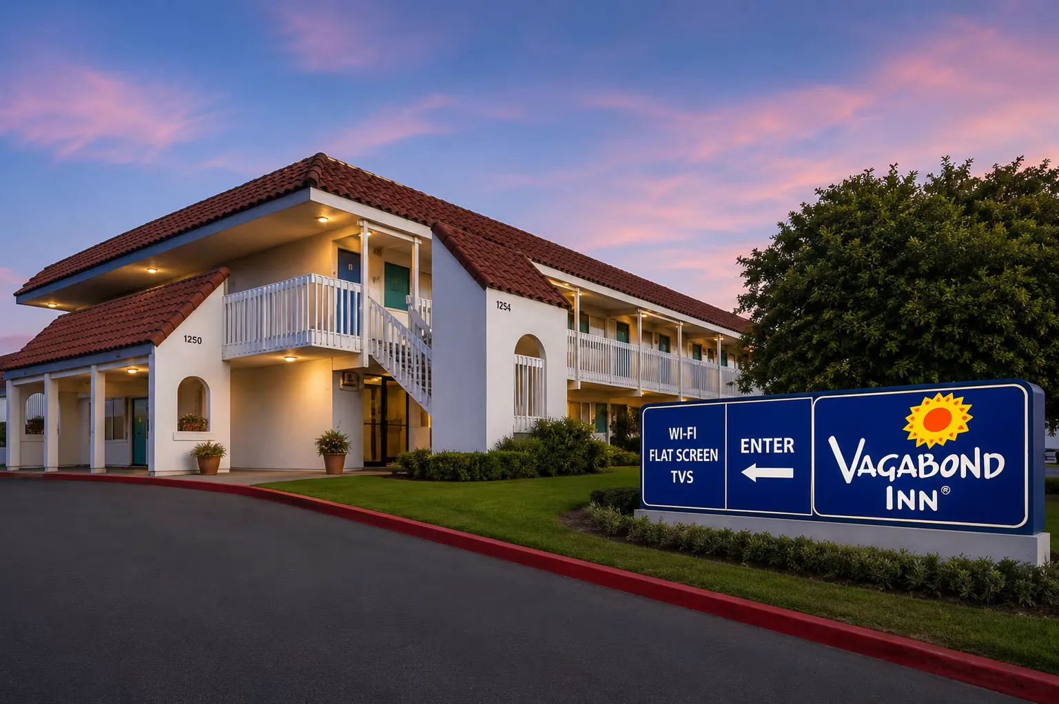 Exterior of the Vagabond Inn & Suites Santa Barbara South